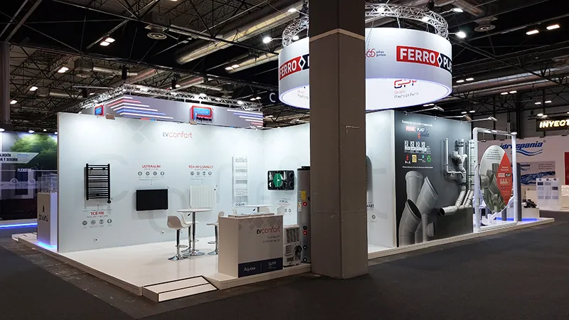 Diseño de stand Ferroplast 2025