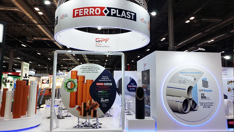 Diseño de stand Ferroplast 2025