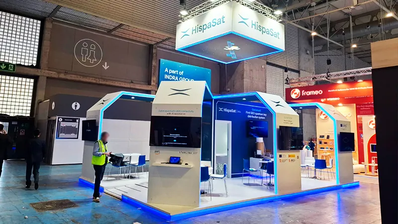 Diseño de stand Hispasat