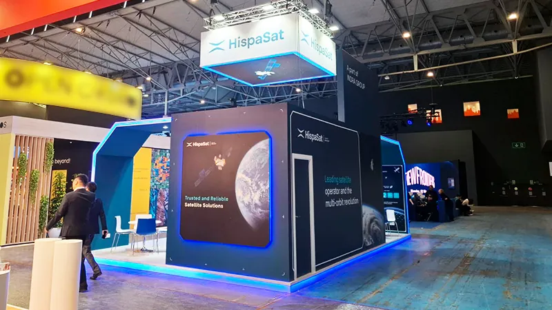 Diseño de stand Hispasat